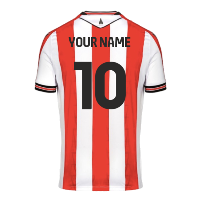 2024-2025 Stoke City Home Long Sleeve Shirt (Your Name)-Vantage Point Soccer