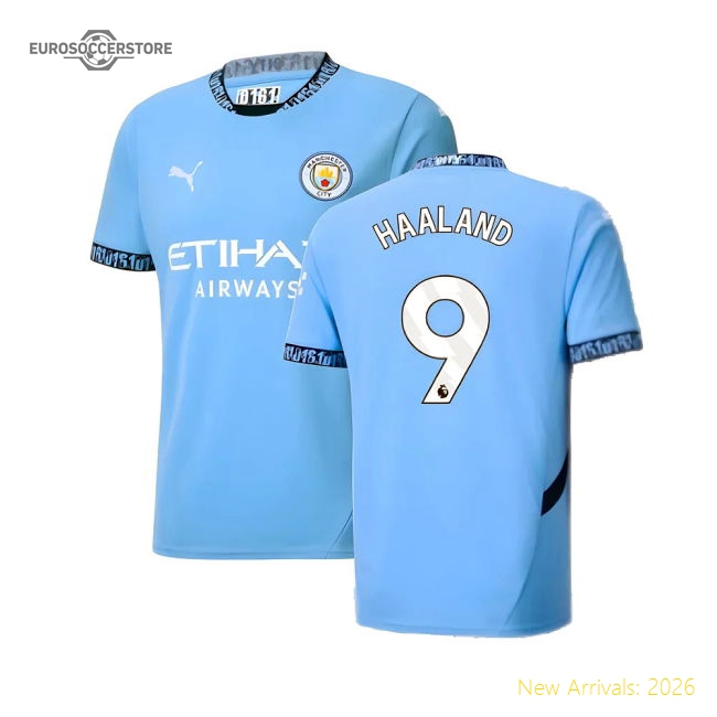 2024-2025 Man City Home Shirt (Haaland 9)-Vantage Point Soccer