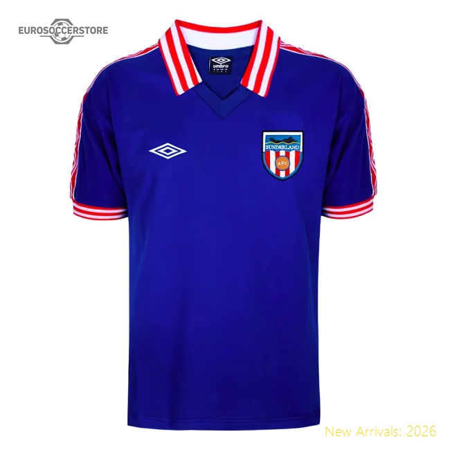 Sunderland 1978 Away Umbro Retro Football Shirt (Your Name)-Vantage Point Soccer