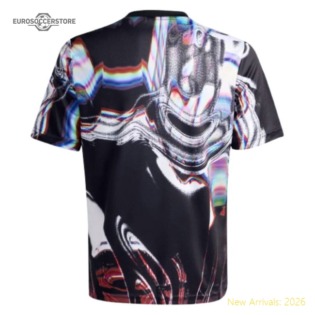 2025-2026 Man Utd Pre Match Shirt (Black) - Kids-Vantage Point Soccer