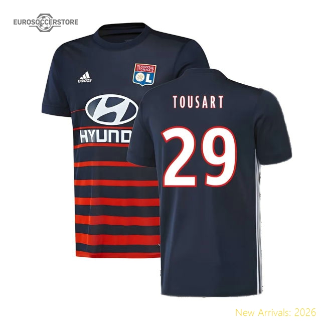 Lyon 2017-18 Away Shirt ((Excellent) L) (Tousart 29)-Vantage Point Soccer
