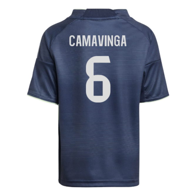 2025-2026 Real Madrid Away Mini Kit (Camavinga 6)-Vantage Point Soccer