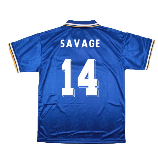 1995 Leicester City Home Retro Shirt (SAVAGE 14)-Vantage Point Soccer