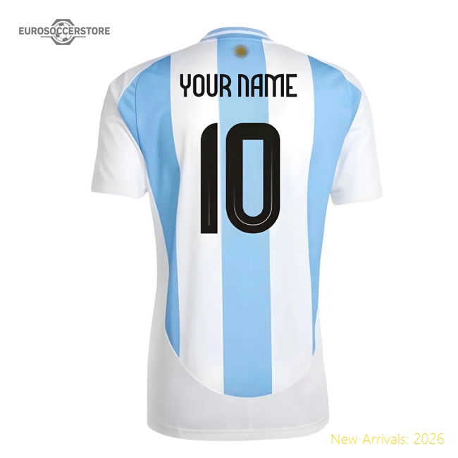 2024-2025 Argentina Home Shirt (Your Name)-Vantage Point Soccer