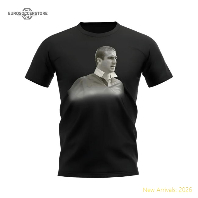 Eric Cantona Manchester United Legend T-Shirt (Black)-Vantage Point Soccer