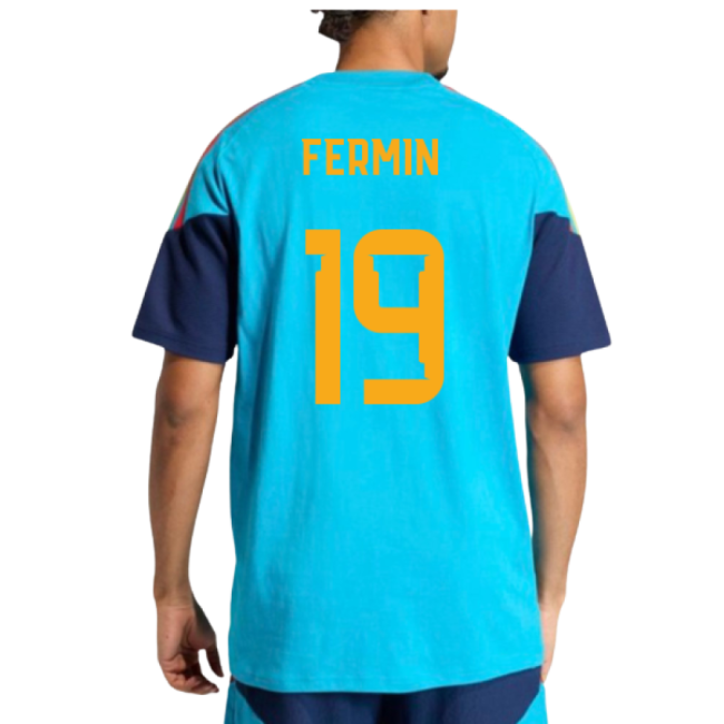 2026-2027 Spain Training Tee (Bold Aqua) (Fermin 19)-Vantage Point Soccer