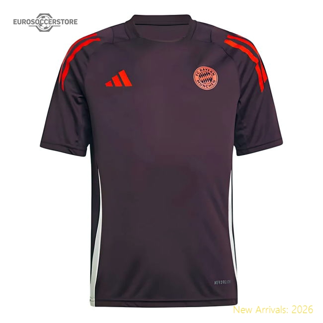 2024-2025 Bayern Munich Training Shirt (Shadow Maroon) - Kids-Vantage Point Soccer