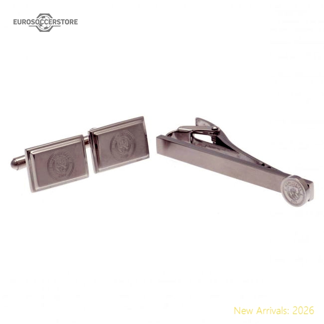 Manchester City FC Tie Slide & Cufflink Set-Vantage Point Soccer