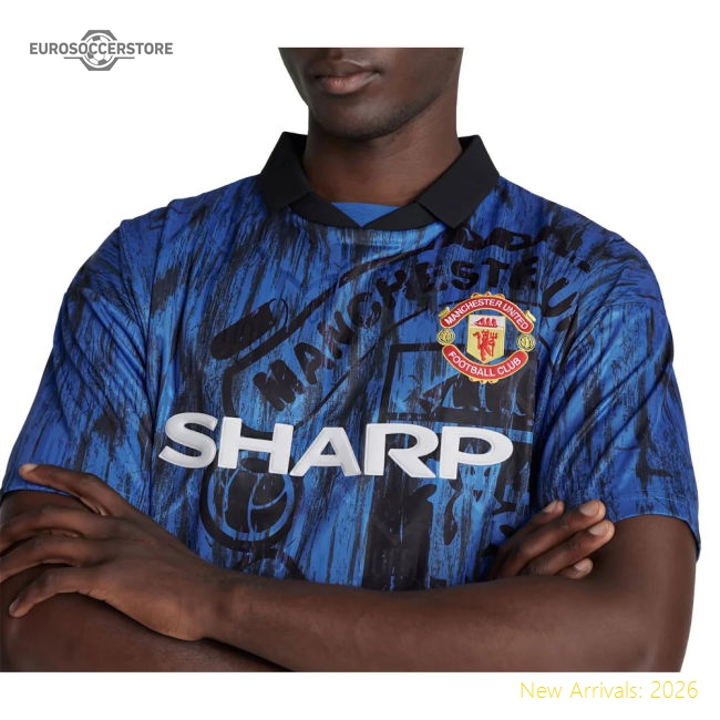 1992-1993 Man Utd Away Retro Shirt-Vantage Point Soccer