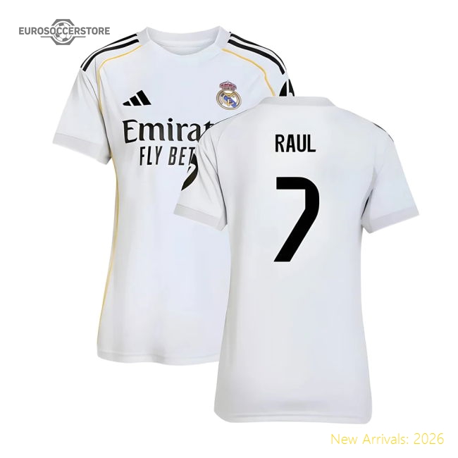 2025-2026 Real Madrid Home Shirt (Womens) (Raul 7)-Vantage Point Soccer