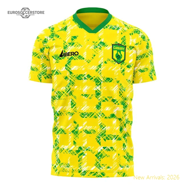 Norwich 1990s Home Concept Football Kit (Libero)-Vantage Point Soccer
