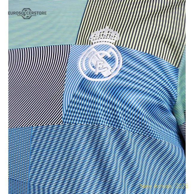 2025-2026 Real Madrid Pre-Match Shirt (Blue)-Vantage Point Soccer