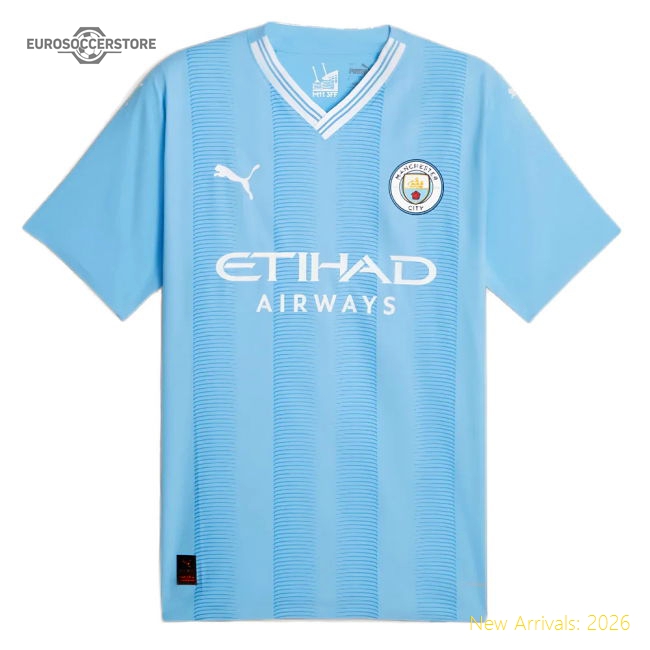 2023-2024 Man City Authentic Home Shirt (WRIGHT PHILLIPS 29)-Vantage Point Soccer