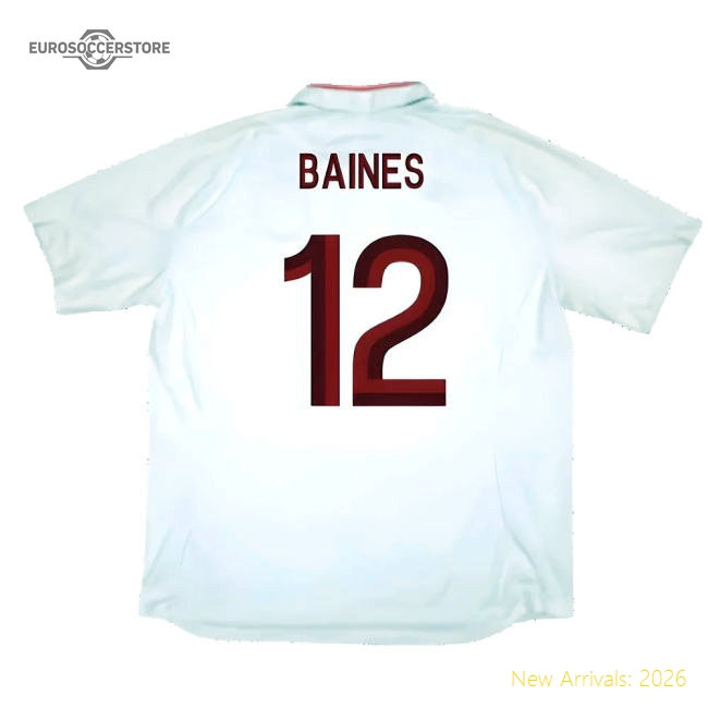 England 2012-13 Home Shirt (Good) (Baines 12)-Vantage Point Soccer