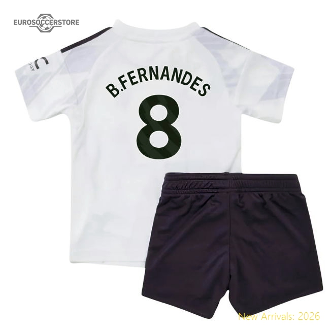 2025-2026 Man Utd Away Baby Kit (B.Fernandes 8)-Vantage Point Soccer