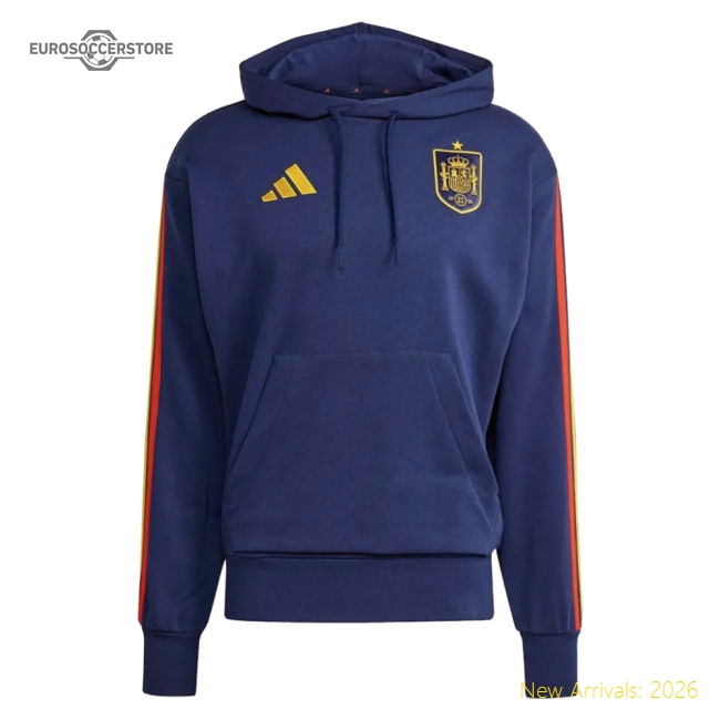 2026-2027 Spain DNA Hooded Top (Dark Blue)-Vantage Point Soccer
