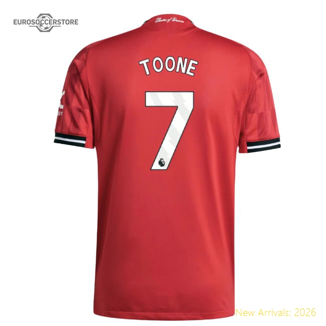 2025-2026 Man Utd Authentic Home Shirt (Toone 7)-Vantage Point Soccer