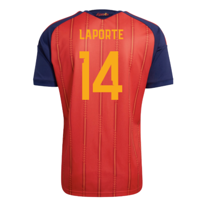 2026-2027 Spain Home Shirt (Laporte 14)-Vantage Point Soccer
