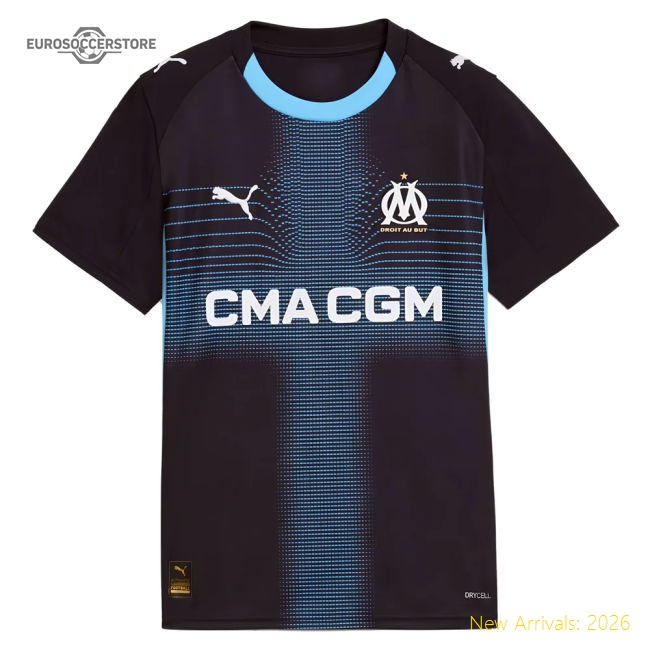 2025-2026 Marseille Away Shirt (Kids) (Aubameyang 10)-Vantage Point Soccer