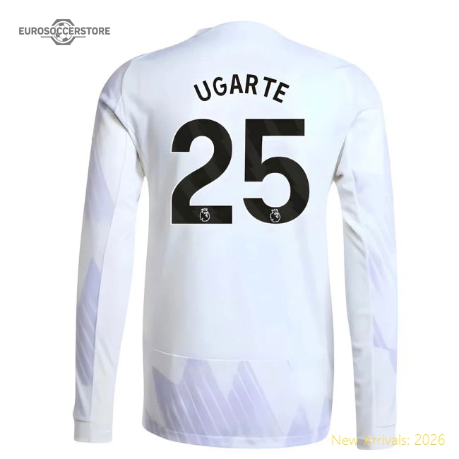 2025-2026 Man Utd Authentic Long Sleeve Away Shirt (Ugarte 25)-Vantage Point Soccer
