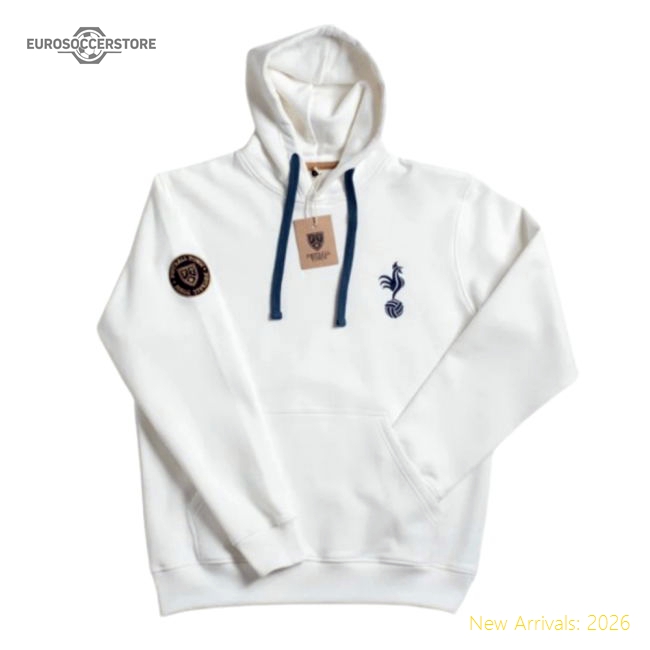 Vintage Tottenham Hoodie (White)-Vantage Point Soccer