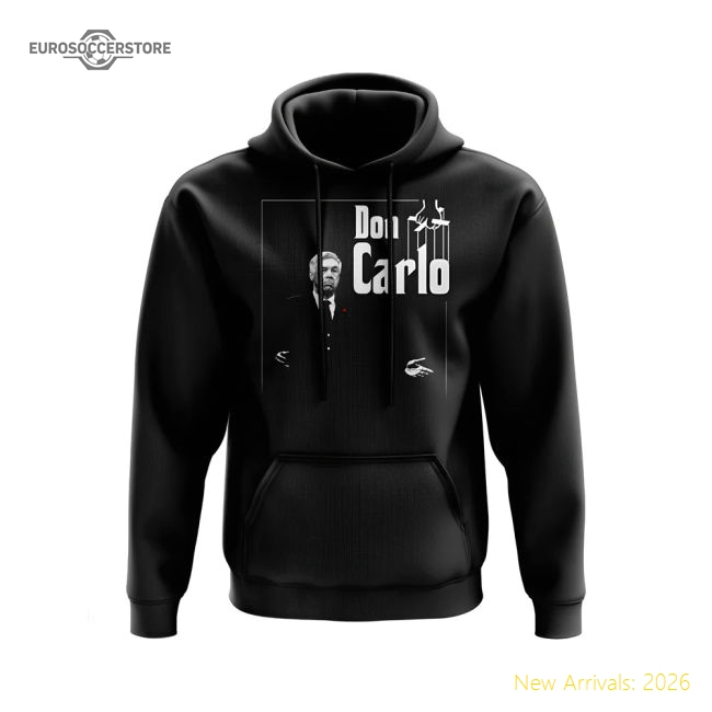 Carlo Ancelotti Don Carlo Football Hoody (Black)-Vantage Point Soccer