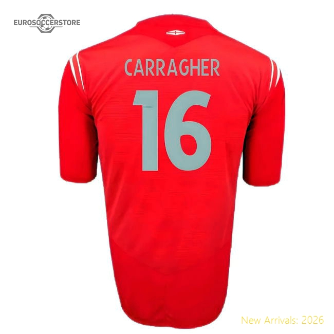England 2004-06 Away Shirt (2XL) (Excellent) (Carragher 16)-Vantage Point Soccer
