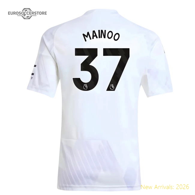 2025-2026 Man Utd Away Shirt (Kids) (Mainoo 37)-Vantage Point Soccer