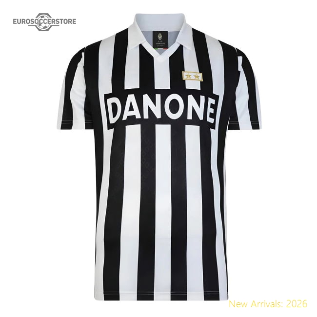 Score Draw Juventus 1993 UEFA Cup Final Retro Football Shirt-Vantage Point Soccer