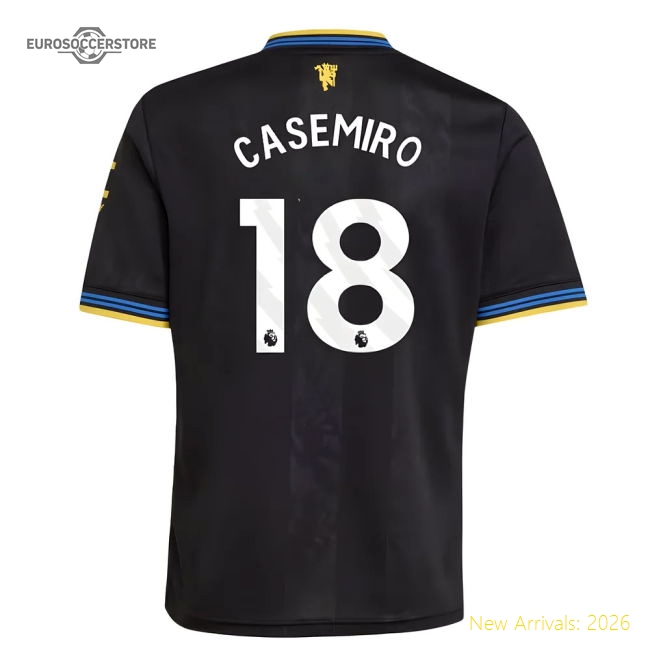 2025-2026 Man Utd Third Shirt (Kids) (Casemiro 18)-Vantage Point Soccer