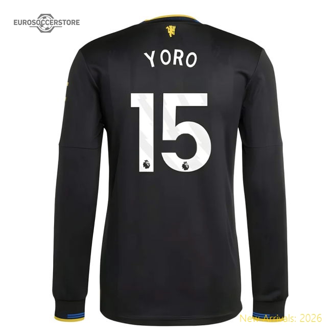 2025-2026 Man Utd Authentic Long Sleeve Third Shirt (Yoro 15)-Vantage Point Soccer
