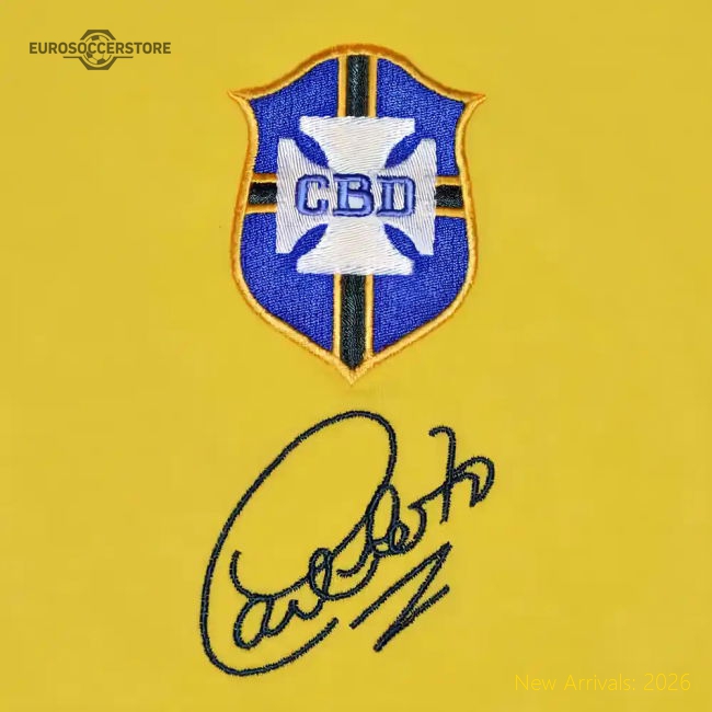 Brazil 1970 World Cup Carlos Alberto Retro Football Shirt-Vantage Point Soccer