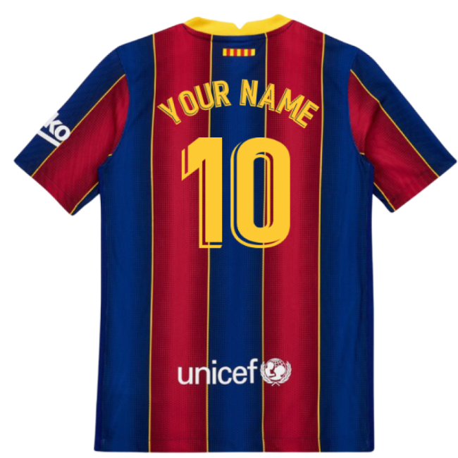 2020-2021 Barcelona Vapor Match Home Shirt (Kids) (Your Name)-Vantage Point Soccer