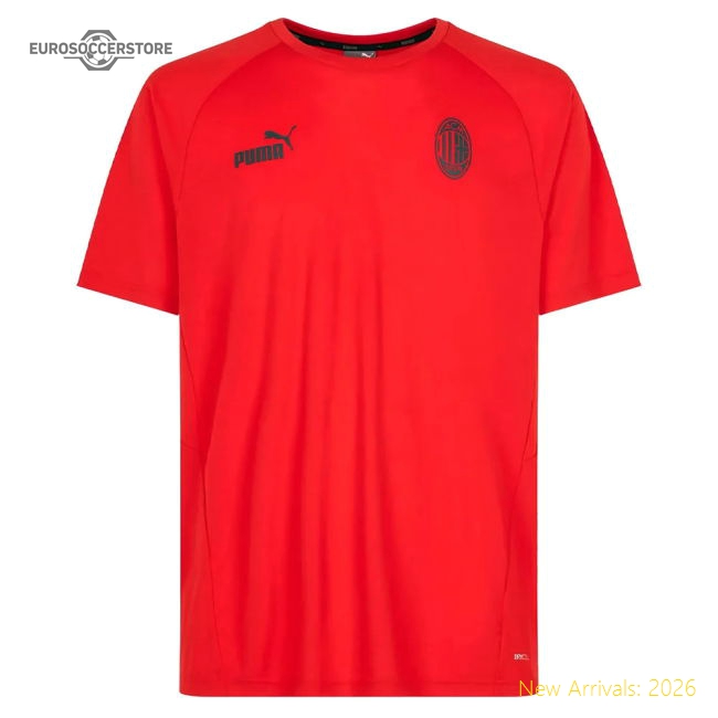 2022-2023 AC Milan Casuals Tee (Red) (KAKA 22)-Vantage Point Soccer
