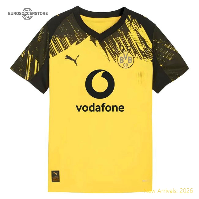 2025-2026 Borussia Dortmund Home Shirt (Kids)-Vantage Point Soccer