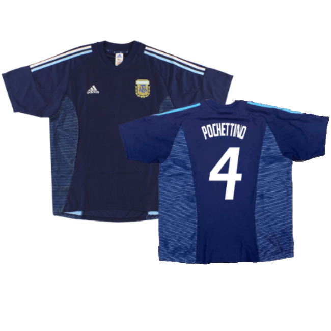 Argentina 2002-04 Away Shirt ((Excellent) XL) (Pochettino 4)-Vantage Point Soccer