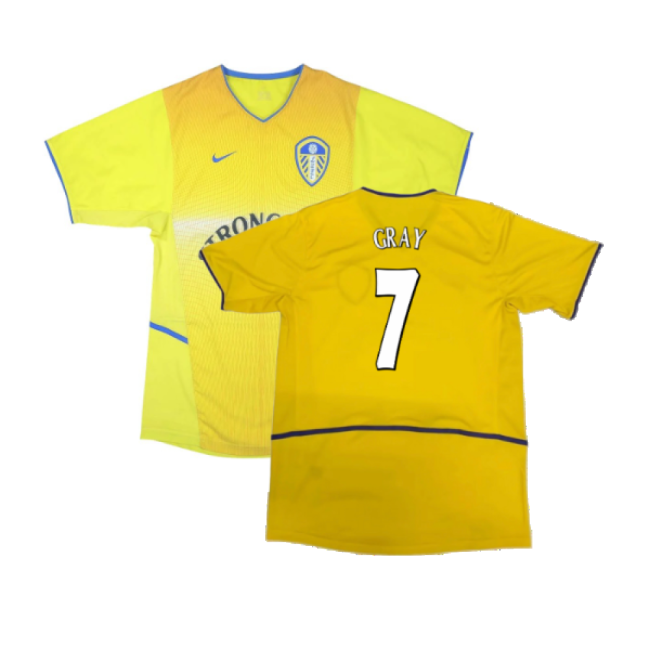 Leeds 2002-2003 Away Shirt (Excellent) (Gray 7)-Vantage Point Soccer