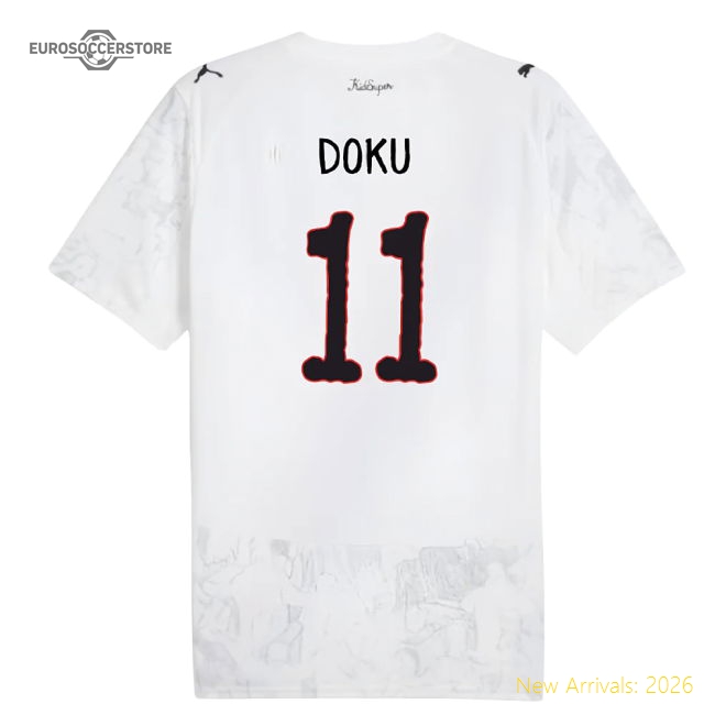 2025-2026 KIDSUPER x Manchester City CWC Shirt (White) (Doku 11)-Vantage Point Soccer