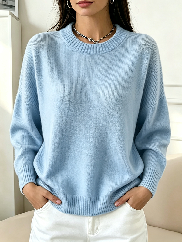 CLEARANCE SALE🔥Women's Classic Crew Neck Knit Sweater
