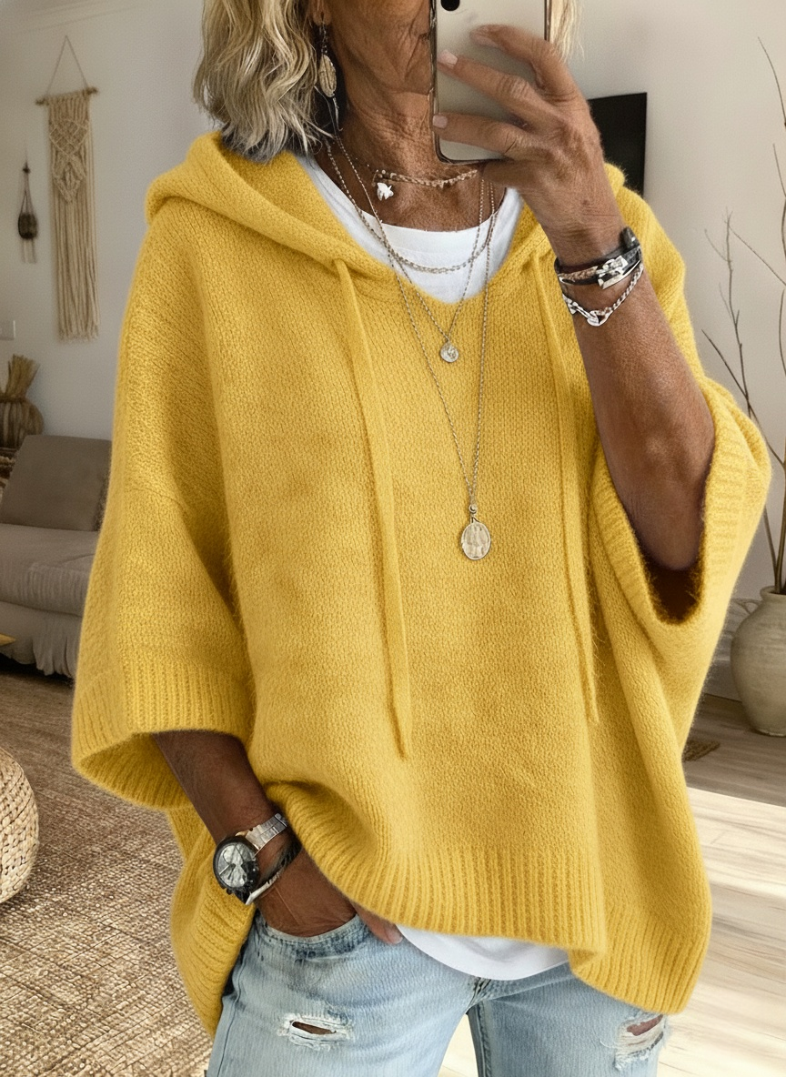 CLEARANCE SALE🔥Women's Knit Hooded Tunic Top