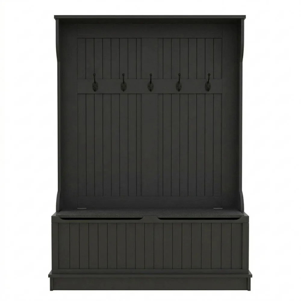 Perchero y Banco de Almacenamiento con Zapatero, Estilo Moderno para Recibidor-Wohnlichter