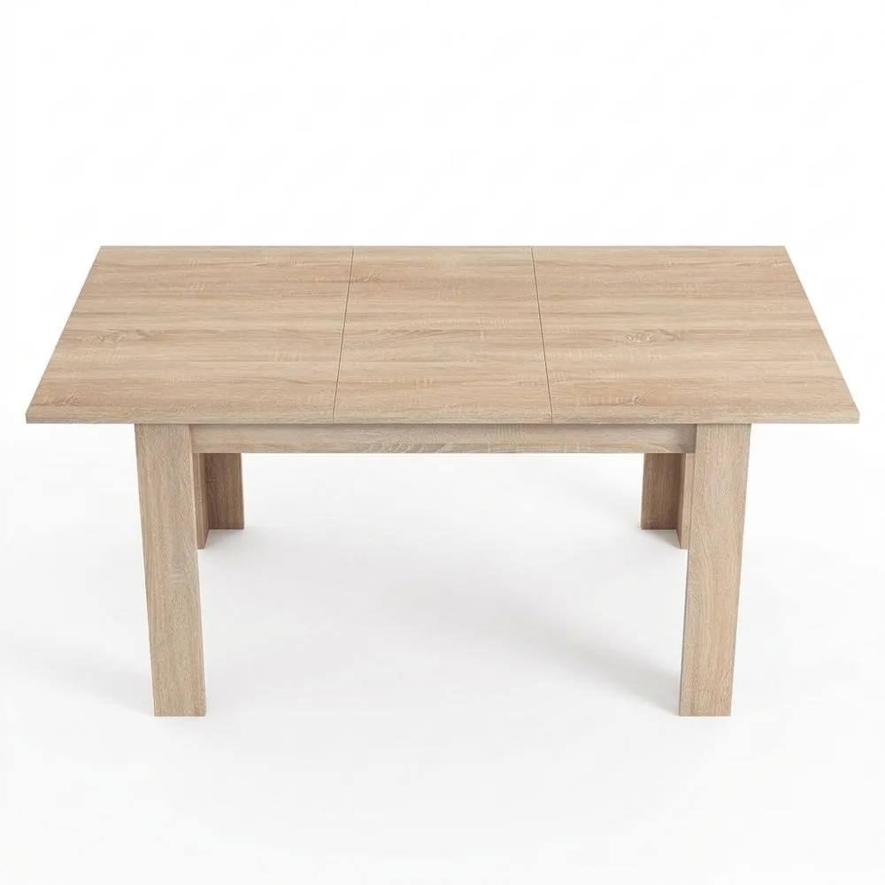 Mesa de Comedor Extensible en Roble Canadiense, para Salón o Cocina, 140-190 x 90 x 78 cm-Wohnlichter