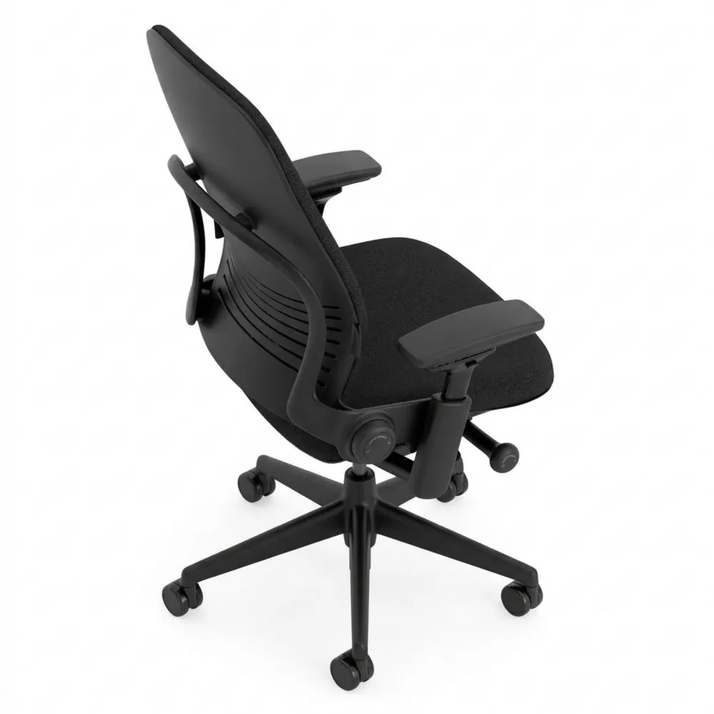 Silla ergonómica de oficina con soporte lumbar ajustable y brazos regulables-Traumblicks