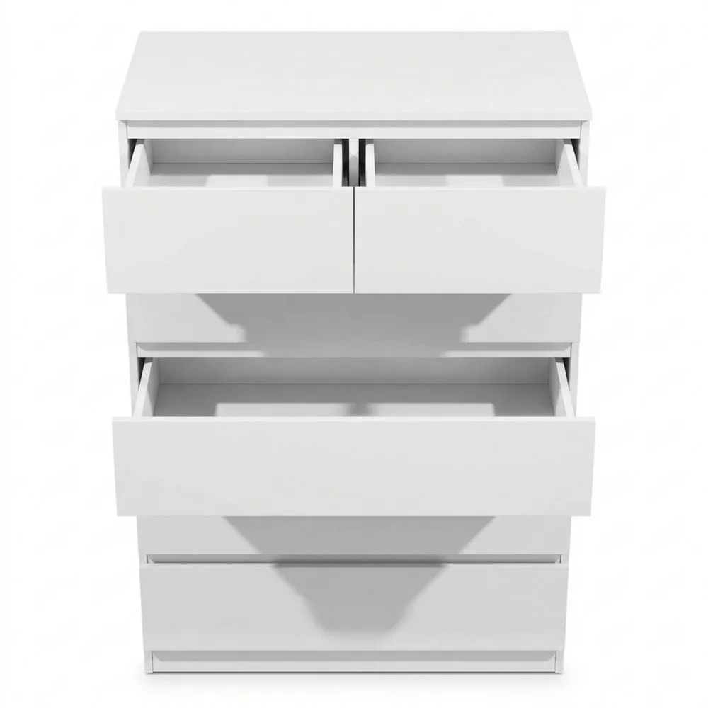 Cajonera Moderna de Madera de 6 Cajones para Dormitorio-Traumblicks