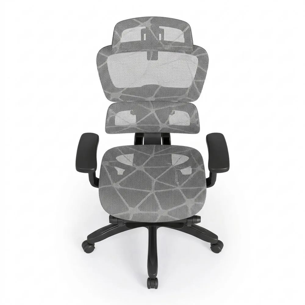 Silla de Oficina Ergonómica con Soporte Lumbar y Reposabrazos Ajustables-Traumblicks