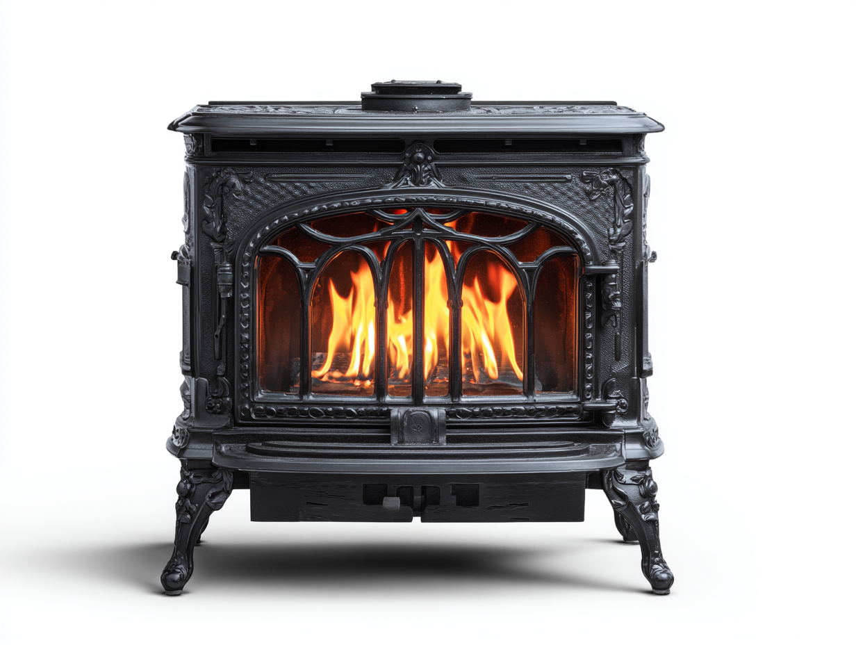 Cheminée électrique en métal 90x45x75 cm - noir - style classique-Mimiihouse