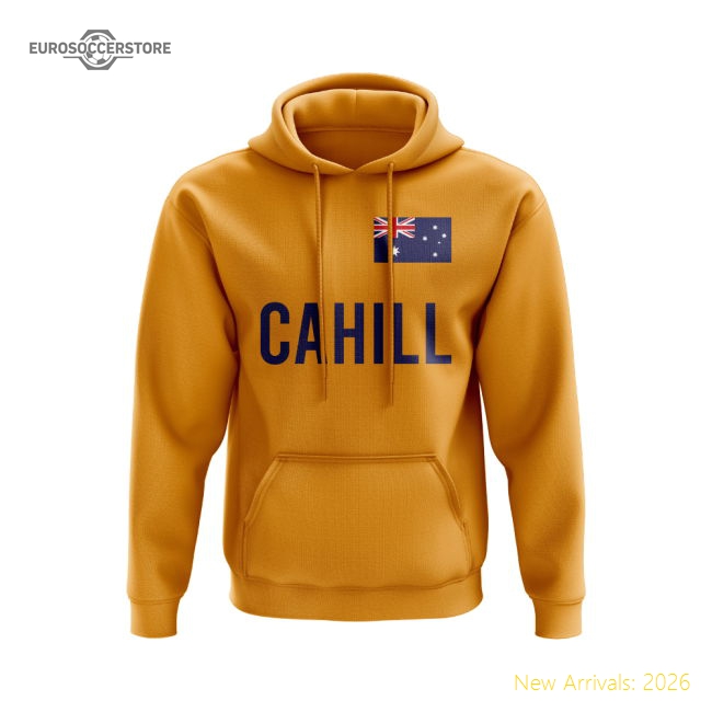 Tim Cahill Australia Name Hoody (Gold)-The Soccer Shirt Hub