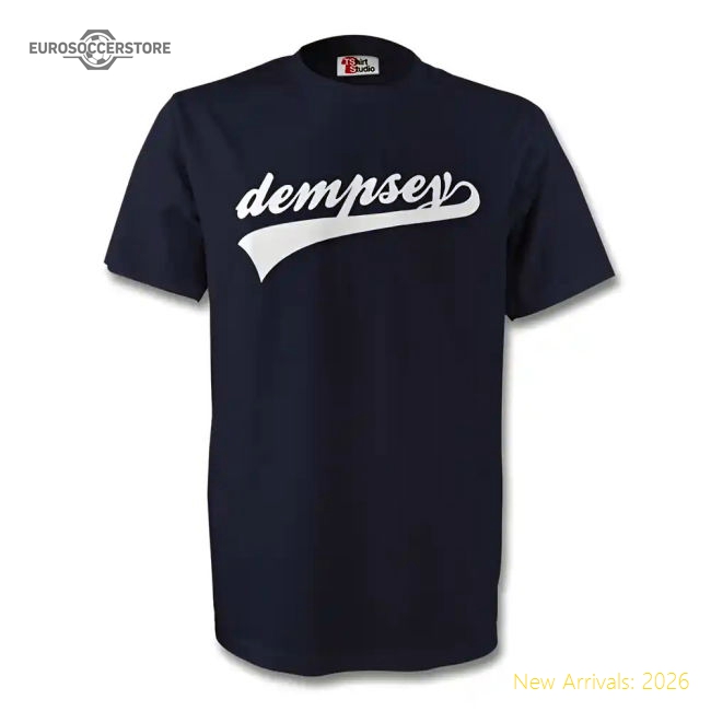 Clint Dempsey Usa Signature Tee (navy) - Kids-The Soccer Shirt Hub