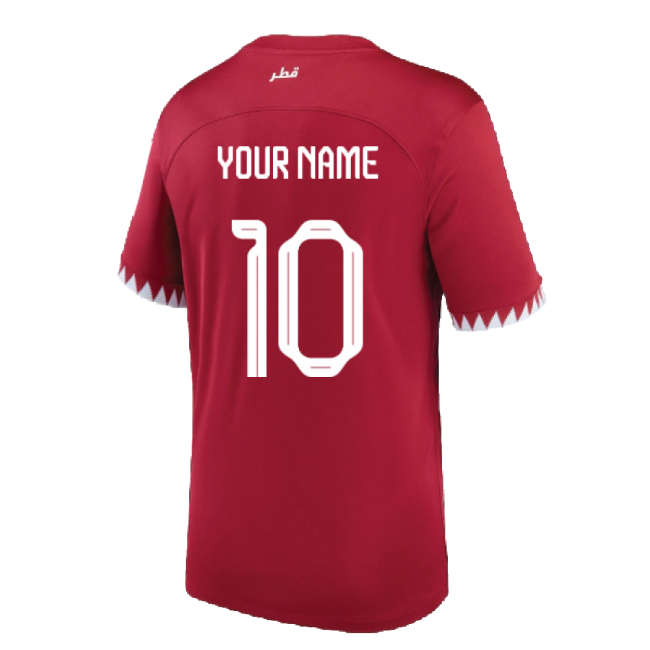 2022-2023 Qatar Home Shirt (Your Name)-The Soccer Shirt Hub