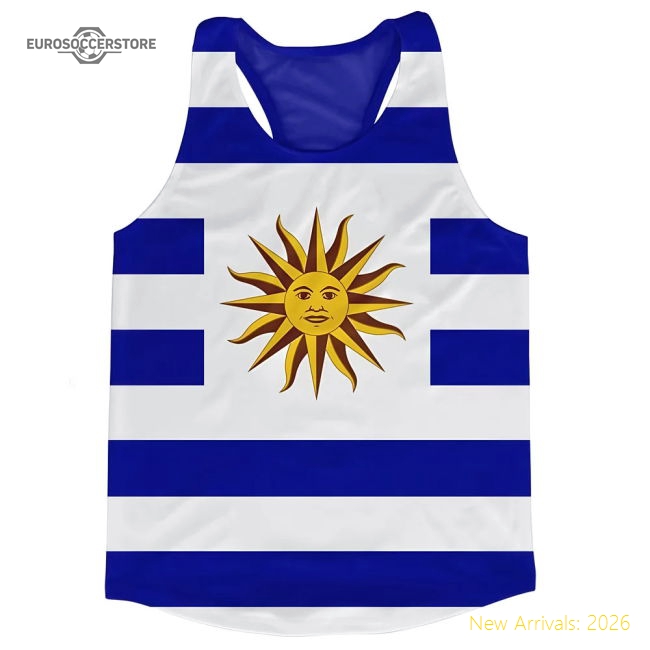 Uruguay Flag Running Vest-The Soccer Shirt Hub